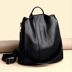 Women Backpack Purses PU Leather Waterproof Daypack Casual Shoulder satchel bag